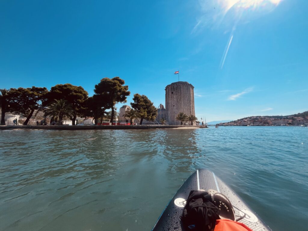 trogir castle from seaside